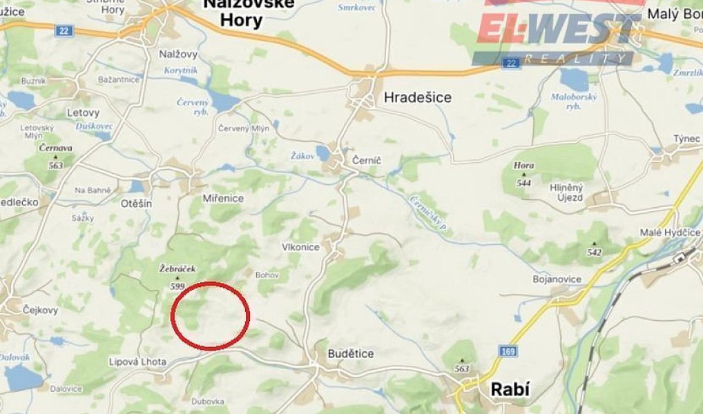 Prodej louky 28 478 m², Budětice – náhled fotky 4