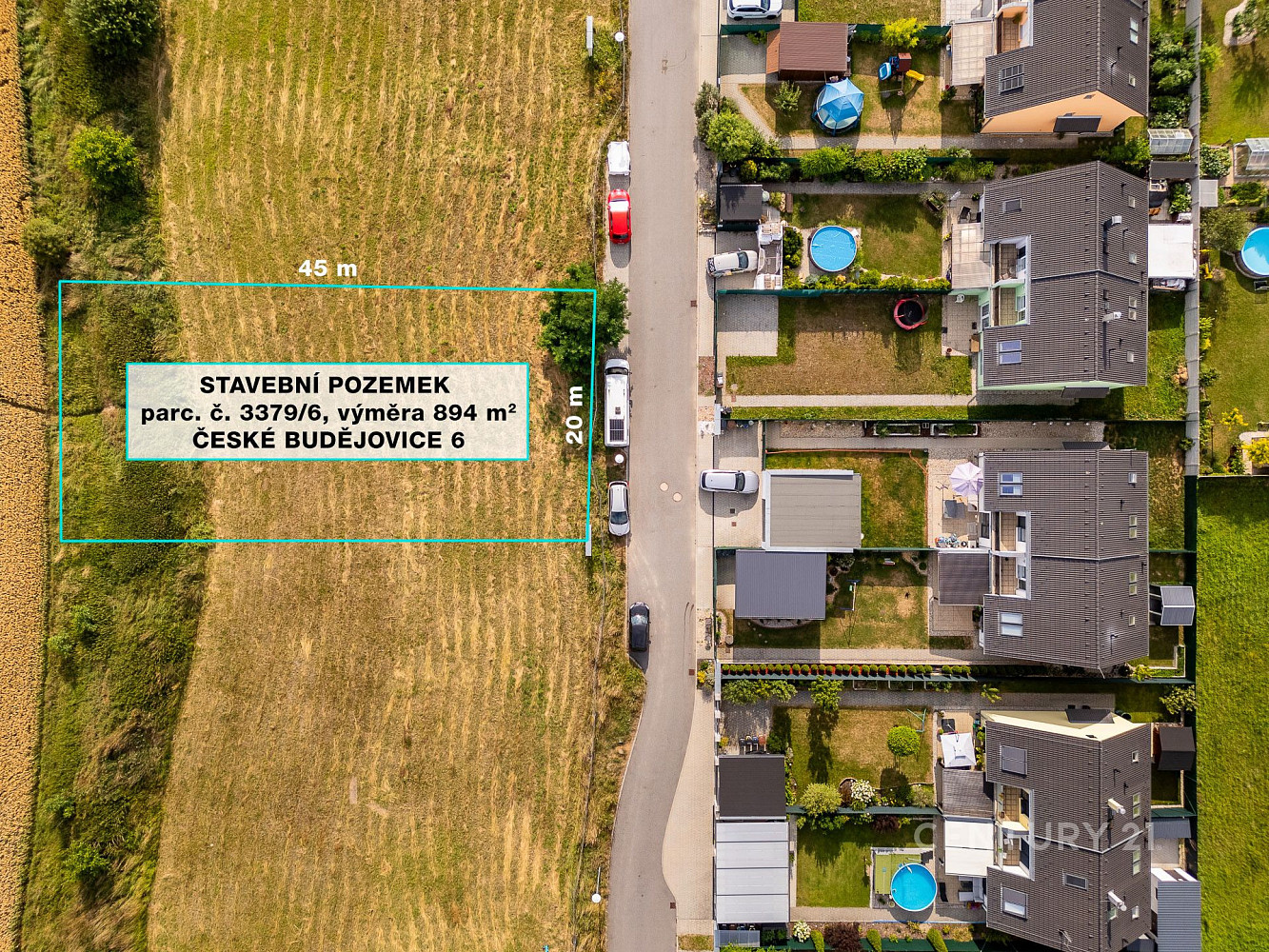 Prodej stavebního pozemku 894 m² – fotografie 3