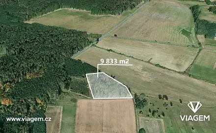 Prodej lesa 2 458 m², Uhlířská Lhota, okres Kolín