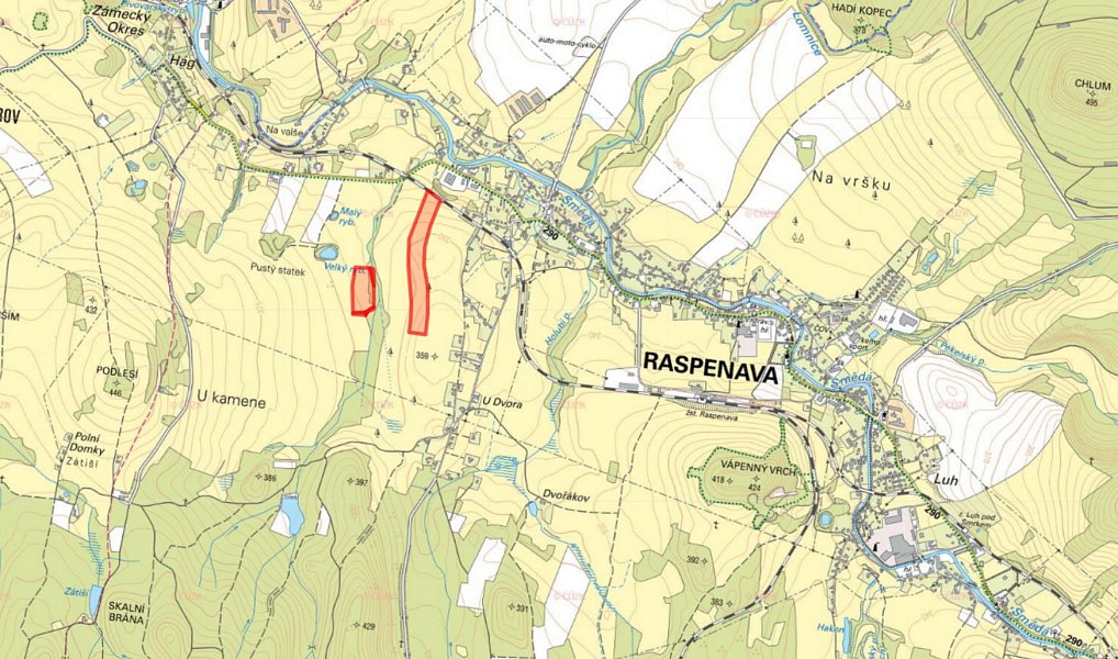 Prodej pole 36 862 m², Raspenava – náhled fotky 2