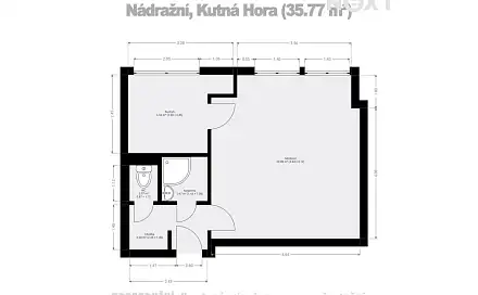 Prodej bytu 1+1 38 m², Nádražní, Kutná Hora - Hlouška