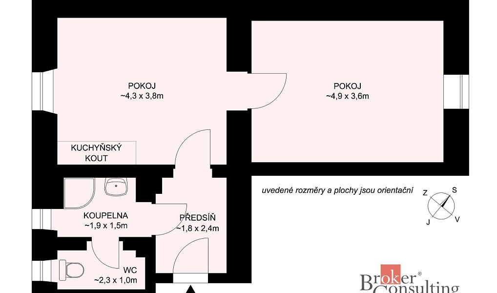 Prodej bytu 2+kk 46 m², Týn nad Vltavou – náhled fotky 13