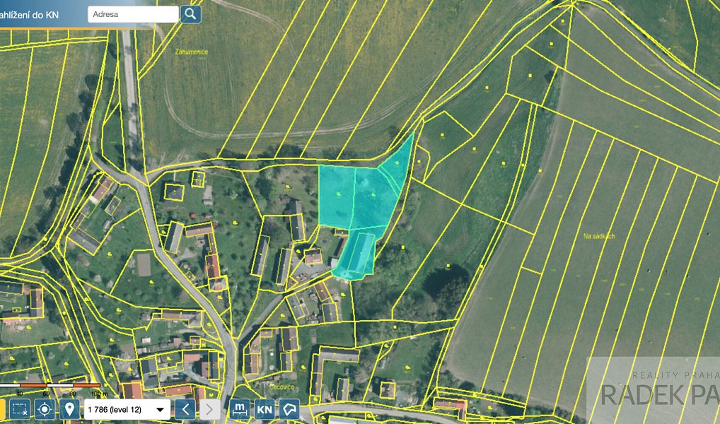 Prodej stavebního pozemku 4 058 m², Čížkov – náhled fotky 15