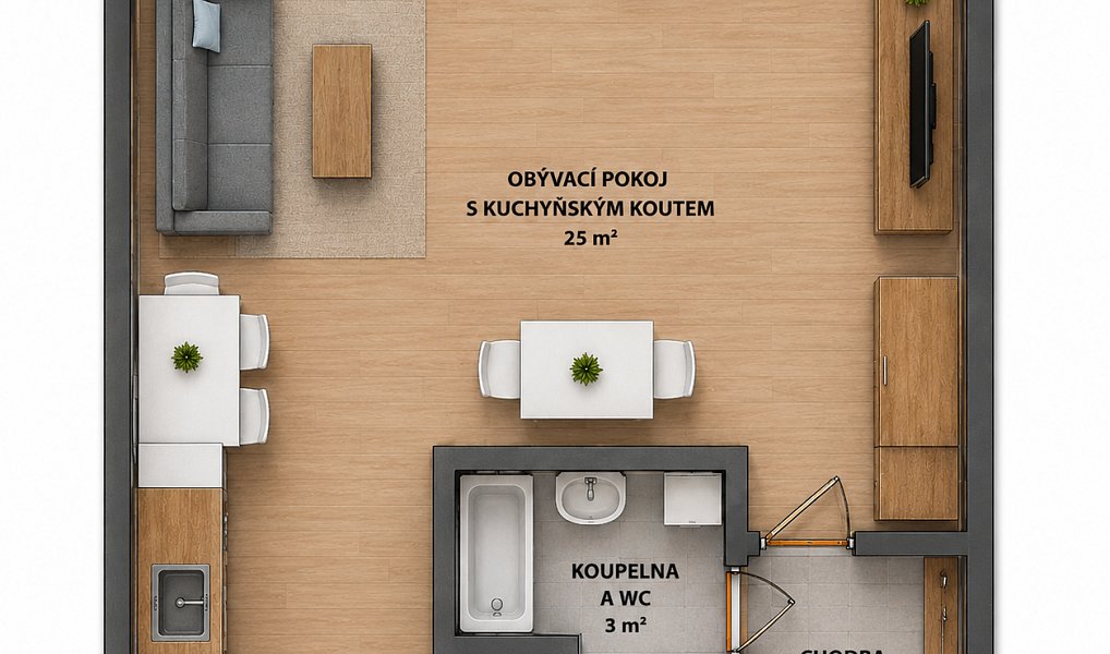 Prodej bytu 1+kk 33 m², Praha – náhled fotky 25
