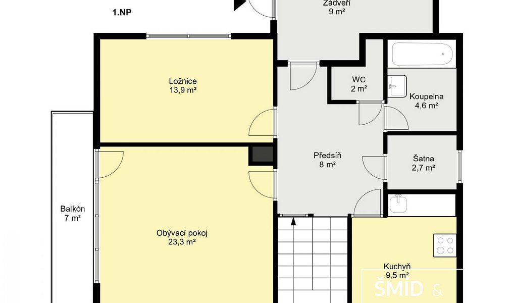 Prodej domu 112 m² s pozemkem 930 m², Krupá – náhled fotky 46