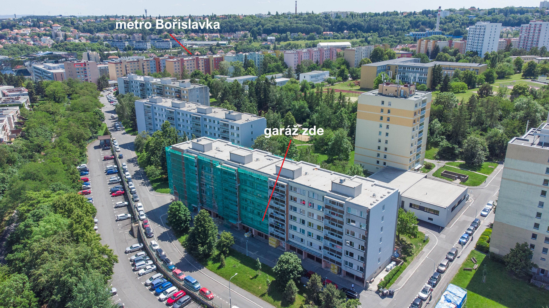 Praha / Vokovice, garáž 16 m² na prodej