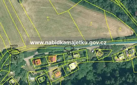 Prodej pozemku 382 m², Pláně, okres Plzeň-sever