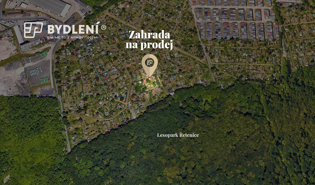 Prodej zahrady 382 m², Teplice – náhled fotky 3