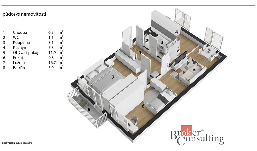 Prodej bytu 3+1 57 m², Pardubice – náhled fotky 20