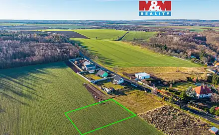 Prodej stavebního pozemku 1 000 m², Svojšice, okres Kolín