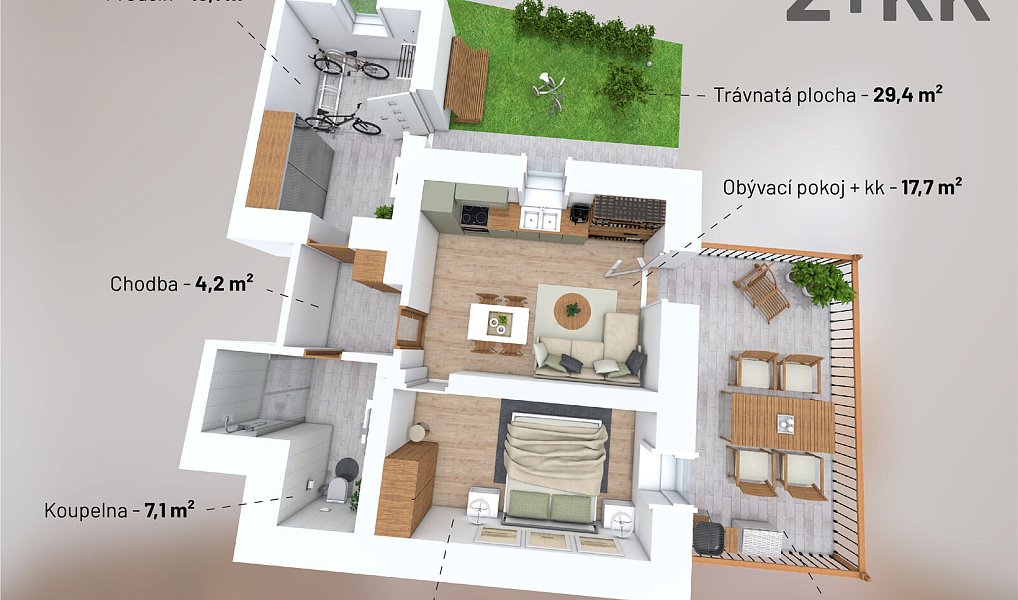Prodej bytu 2+kk 55 m², Svoboda nad Úpou – náhled fotky 6