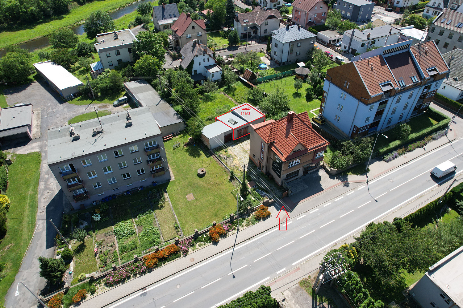 Pronájem garáže 54 m2