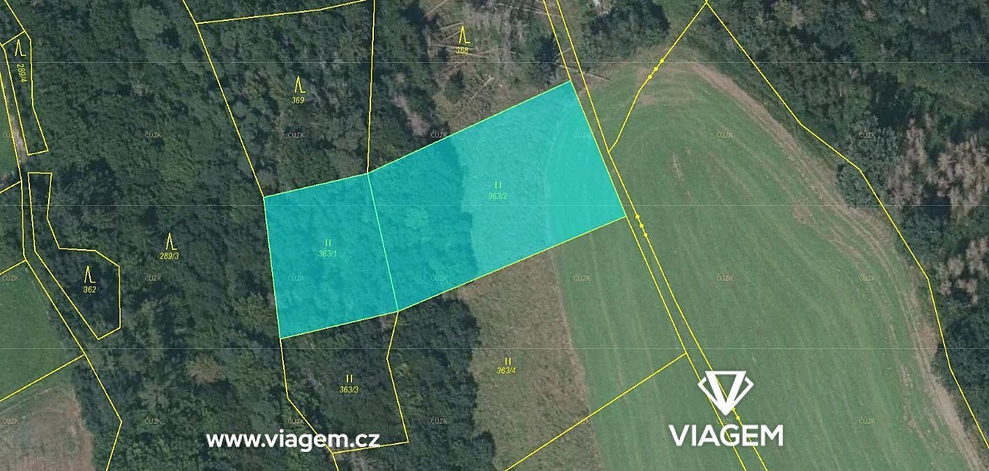 Prodej lesa 3 039 m²
