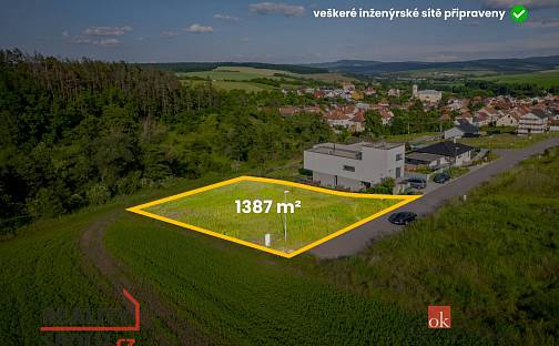 Prodej stavebního pozemku 1 387 m², Tkadlecova, Uherský Brod - Újezdec, okres Uherské Hradiště