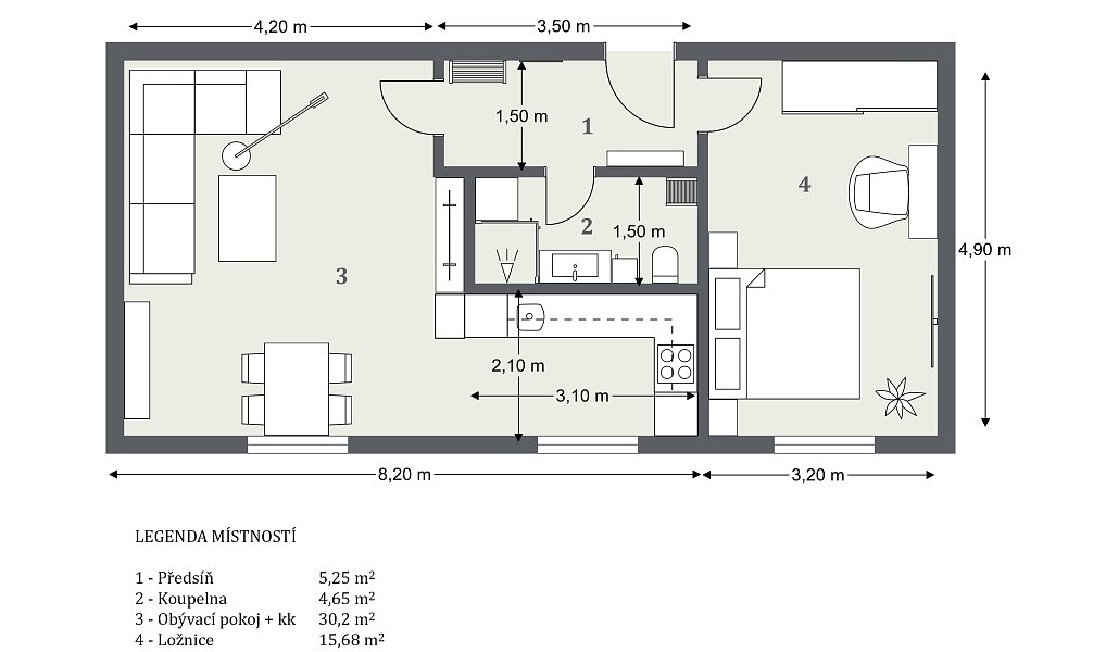 Prodej bytu 2+kk 56 m², Roztoky – náhled fotky 25