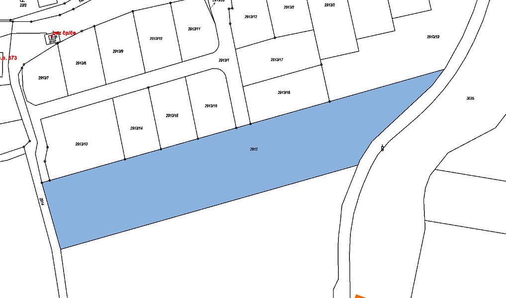 Prodej stavebního pozemku 83 m², Bořitov – náhled fotky 2