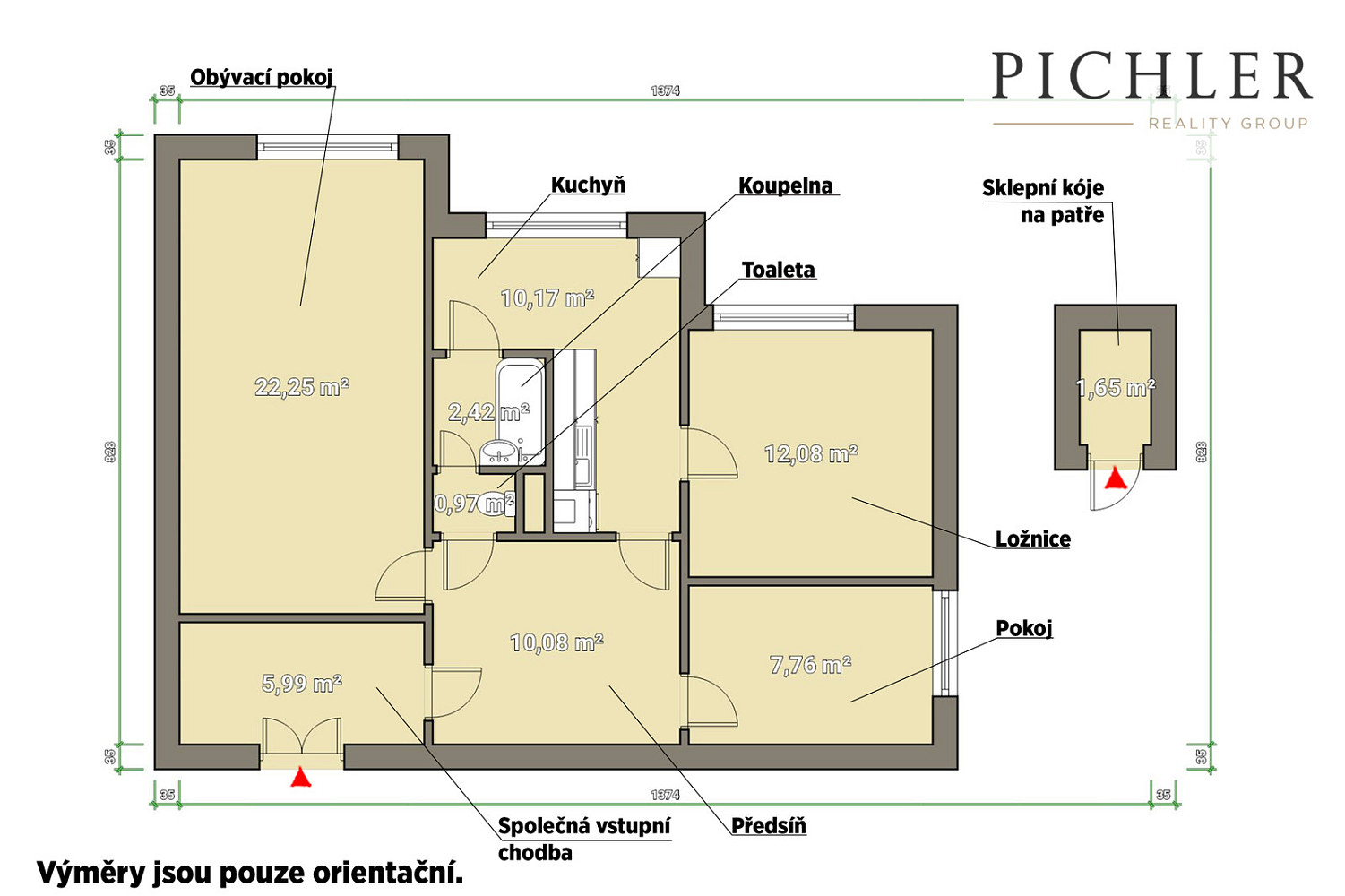 Prodej bytu 3+1 67 m² — photo 2