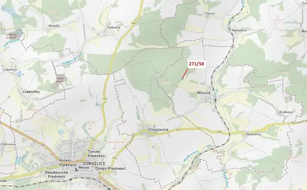 Dražba lesa 2 102 m², Milavče