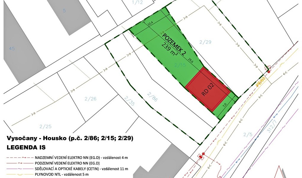 Prodej stavebního pozemku 239 m², Vysočany – náhled fotky 20
