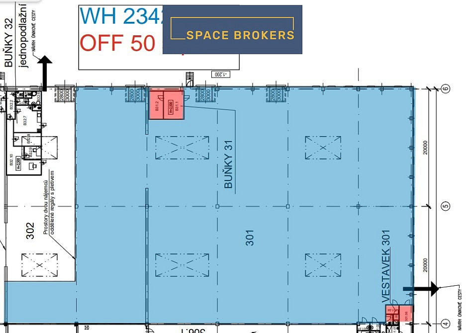 Pronájem skladovacích prostor 2 342 m² – fotografie 5