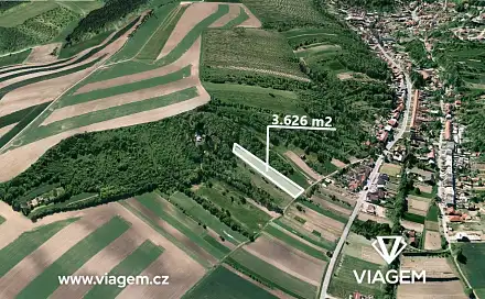 Prodej zahrady 3 626 m², Bošovice, okres Vyškov
