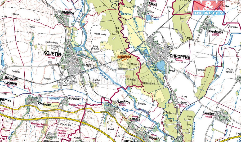 Prodej louky 1 949 m², Kojetín – náhled fotky 3