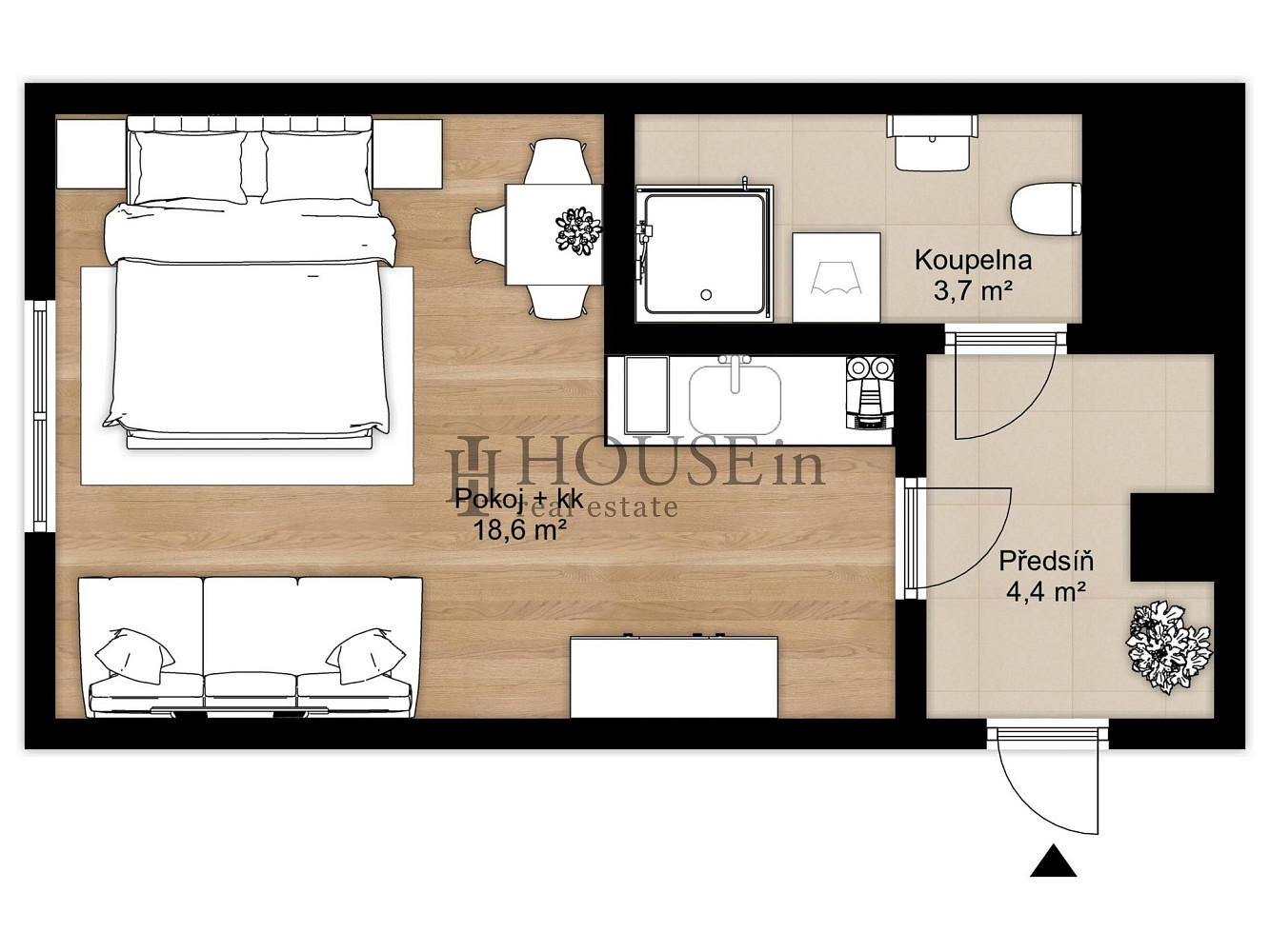 Prodej bytu 1+kk 32 m² – fotografie 3