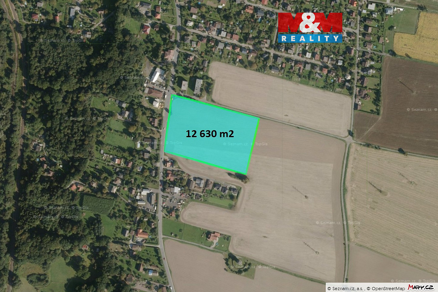 Prodej stavebního pozemku 12 630 m²