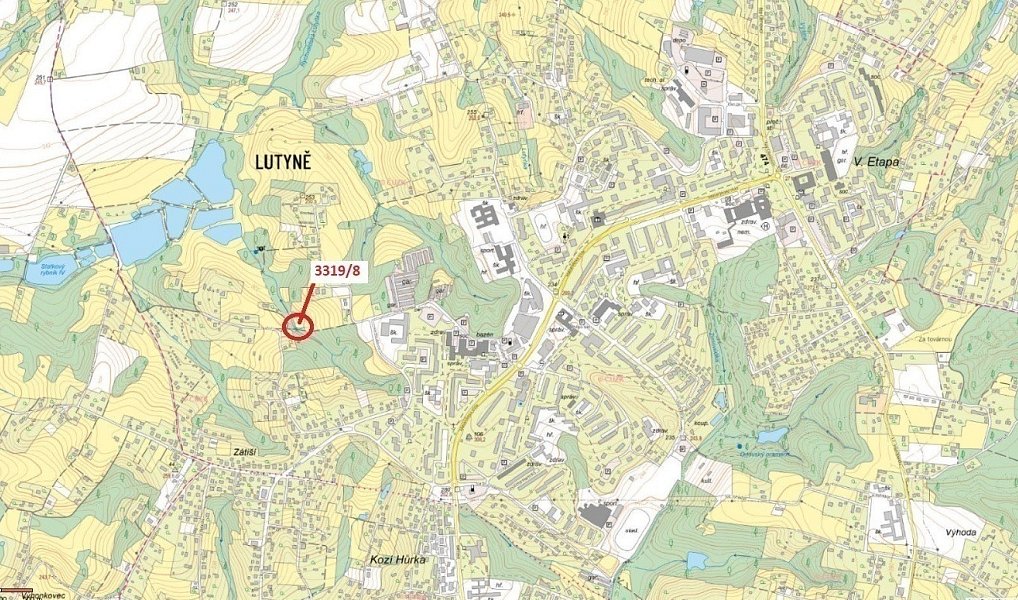 Dražba pozemku, 152 m², Karviná, Orlová