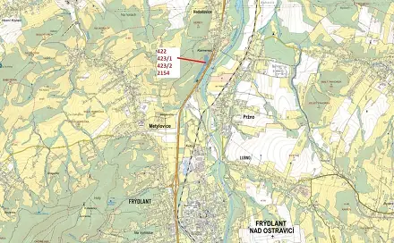 Dražba lesa 49 039 m², Pržno