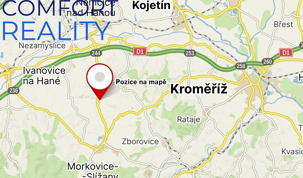 Prodej stavebního pozemku 2 650 m², Uhřice – náhled fotky 2