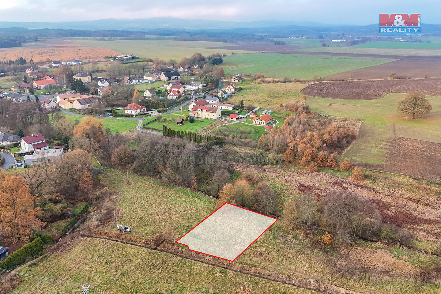 Prodej stavebního pozemku 1 155 m² – pohled 5