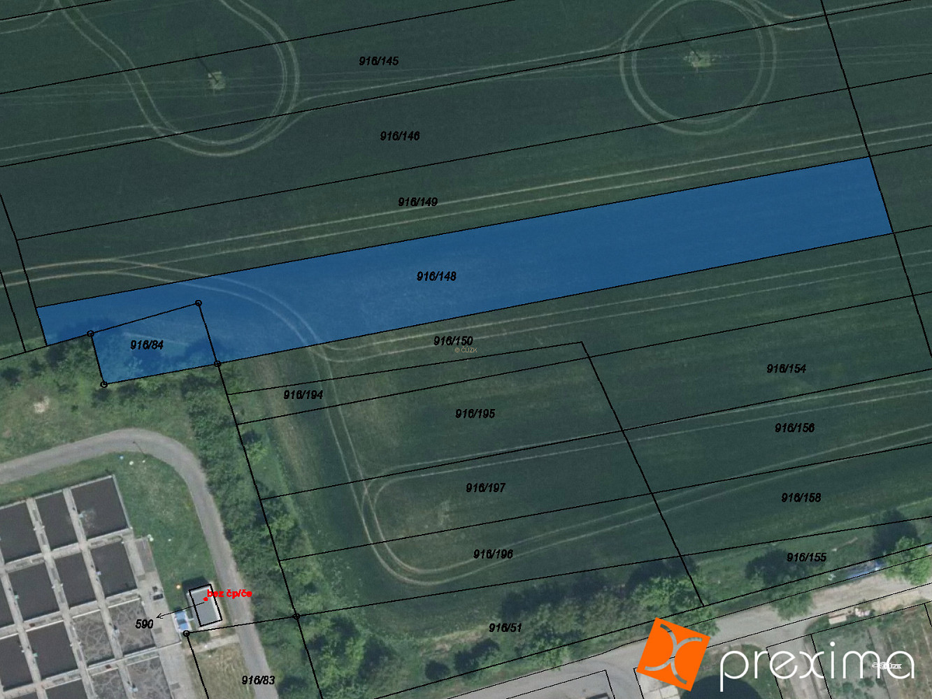 Prodej komerčního pozemku 562 m²