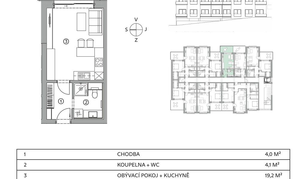 Prodej bytu 1+kk 28 m², Znojmo – náhled fotky 12