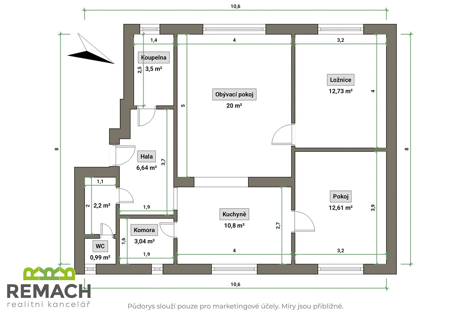 Prodej bytu 3+kk 79 m² — photo 2