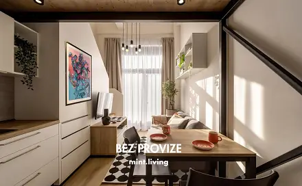 Pronájem bytu 1+kk 28 m², Poděbradská, Praha 9 - Hloubětín