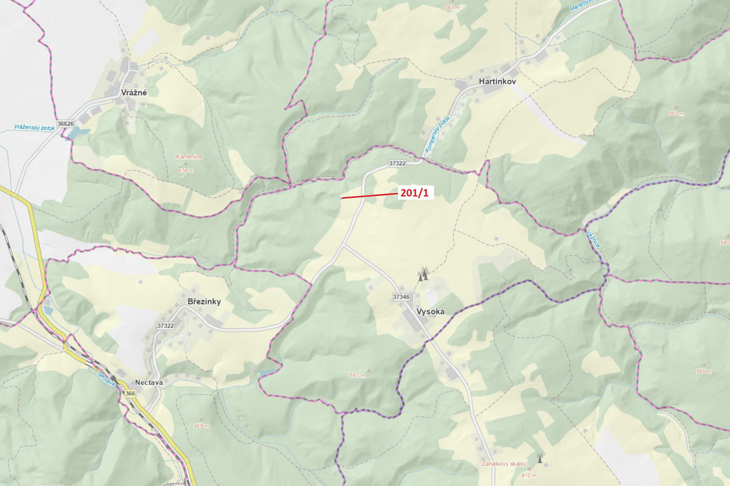 Dražba lesa 92 m²