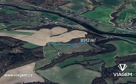 Prodej lesa 9 440 m², Nižbor, okres Beroun