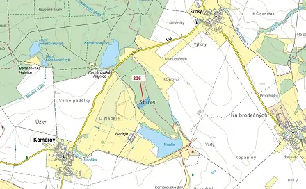Dražba lesa 12 481 m², Komárov