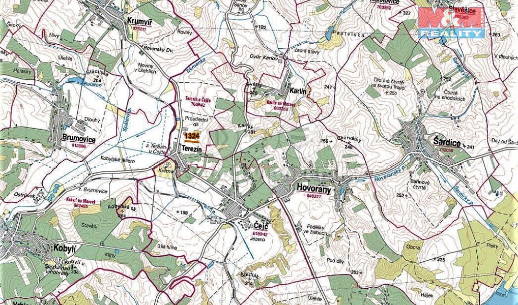 Prodej pole 250 m², Terezín – náhled fotky 5