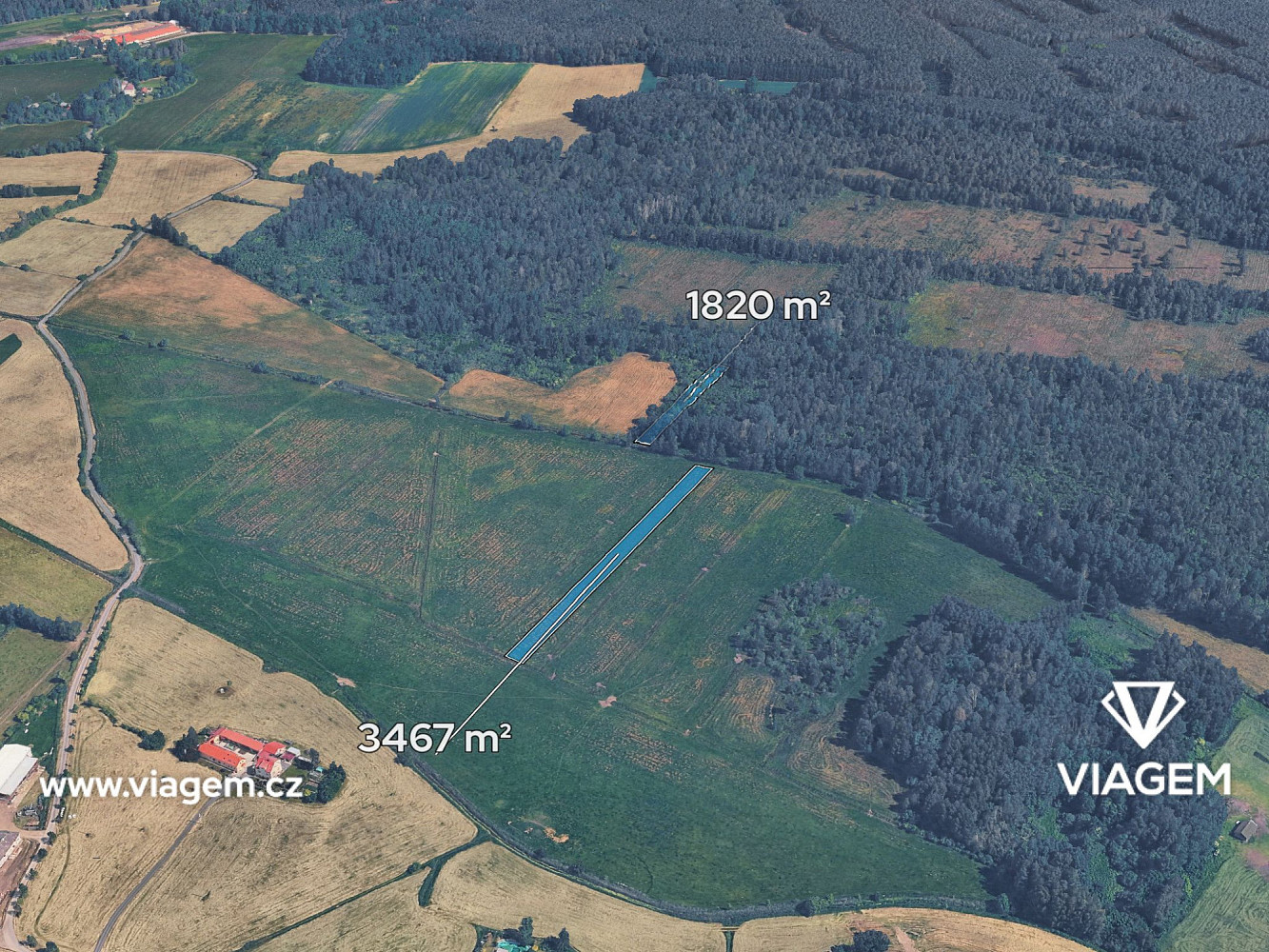 Prodej pole 5 287 m², Borkovice