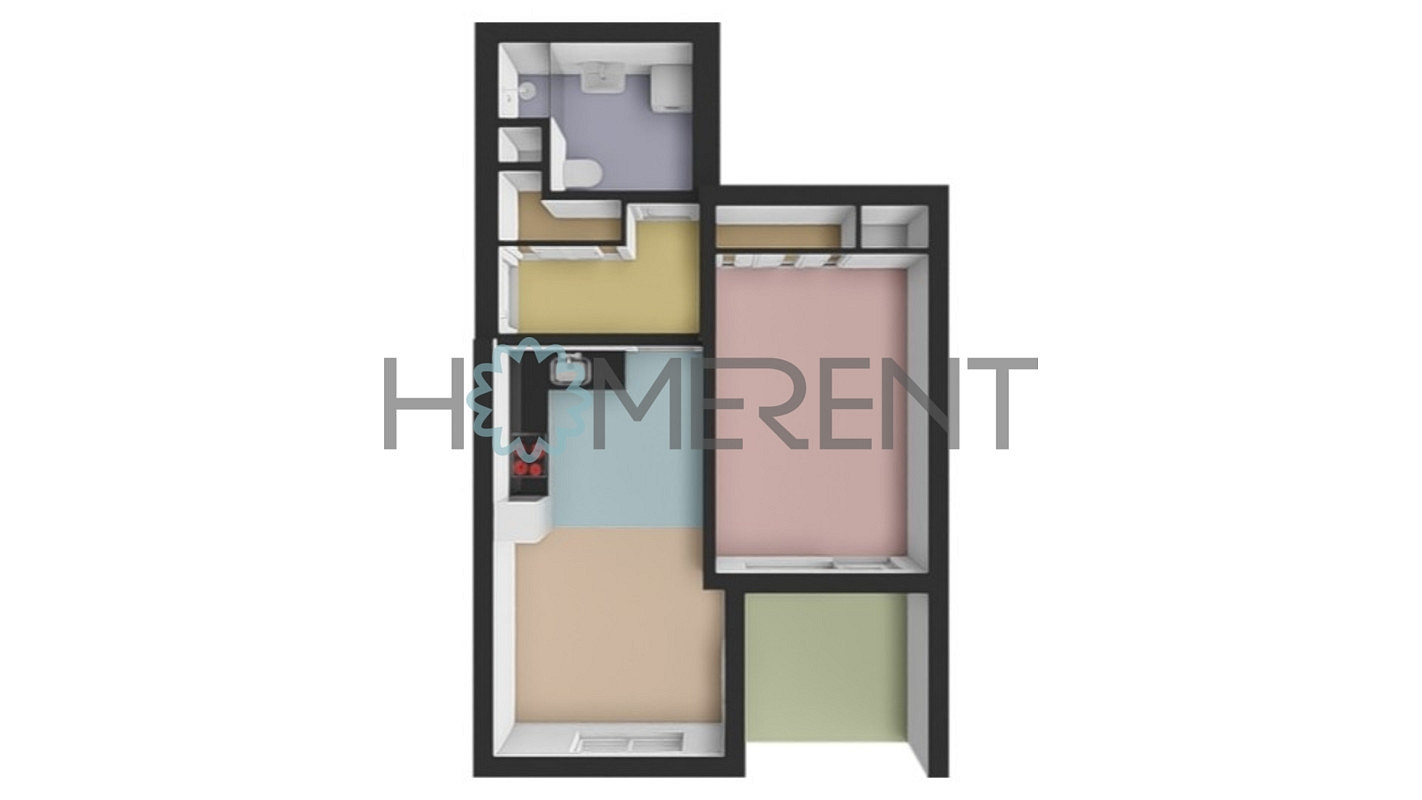 Pronájem bytu 2+kk 47 m² – fotografie 5