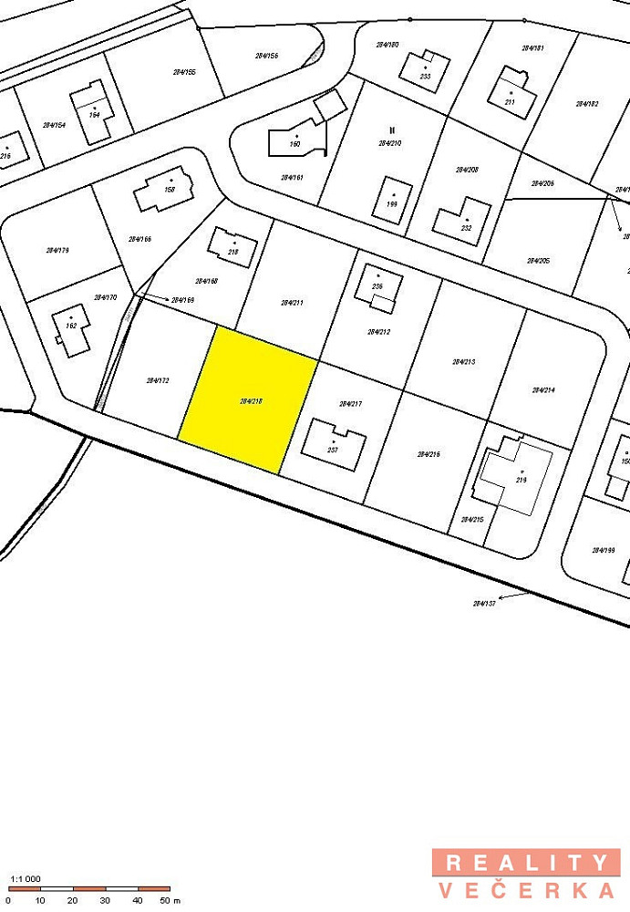 Prodej stavebního pozemku 1 249 m²