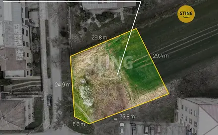 Prodej stavebního pozemku 1 000 m², Nádražní, Chropyně, okres Kroměříž