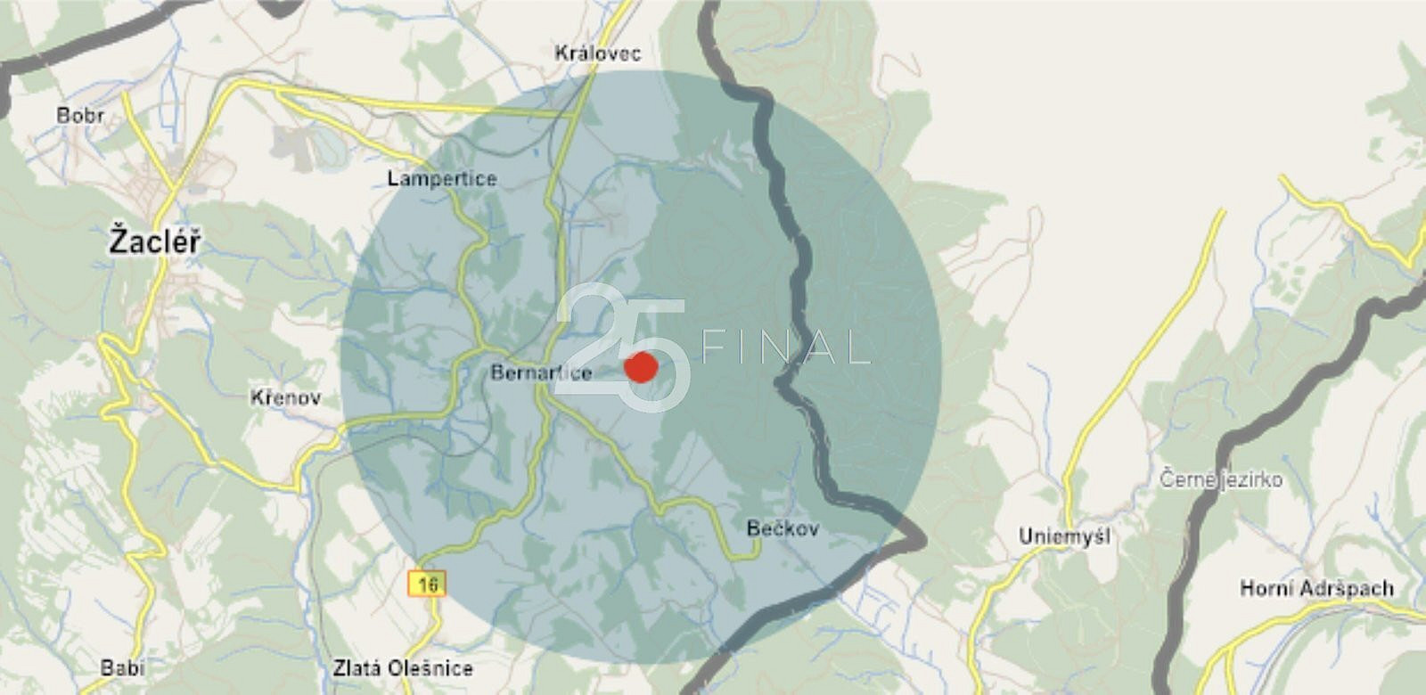 Prodej lesa 34 594 m²