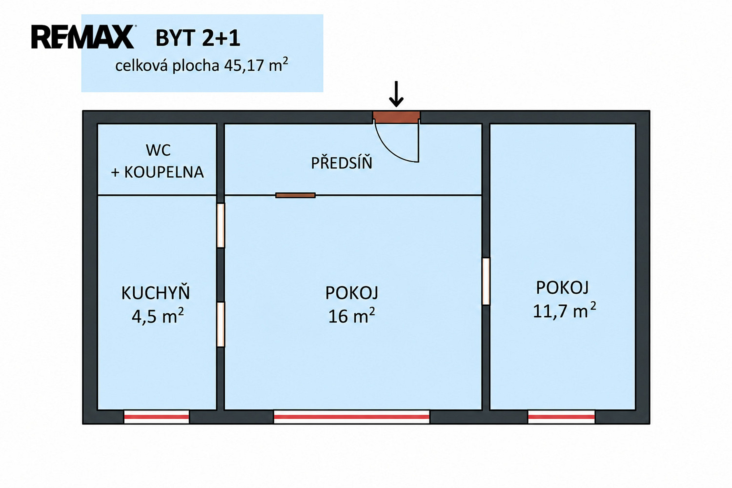 Prodej bytu 2+1 45 m² – fotografie 2