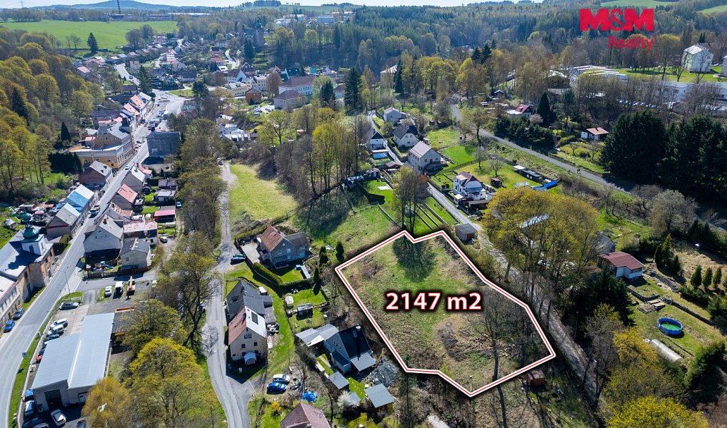 Prodej stavebního pozemku 2 147 m², Horní Slavkov – náhled fotky 2