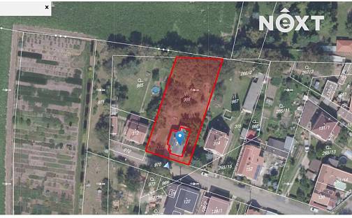 Prodej stavebního pozemku 1 269 m², Nová Ves - Miřejovice, okres Mělník