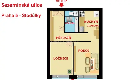 Prodej bytu 2+kk 46 m², Sezemínská, Praha 5 - Stodůlky