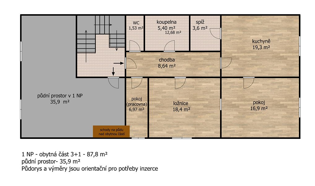 Prodej domu 158 m² s pozemkem 388 m², Přibyslav – náhled fotky 33